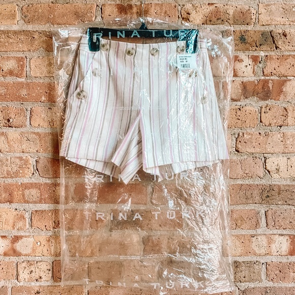 NWT Trink Turk Multi Stripe Shorts - Picture 4 of 10